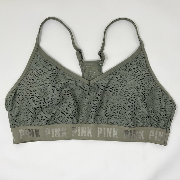 🔥VS PINK Sport Ultimate Lightly Lined Lace Bra XL - Picture 2 of 11
